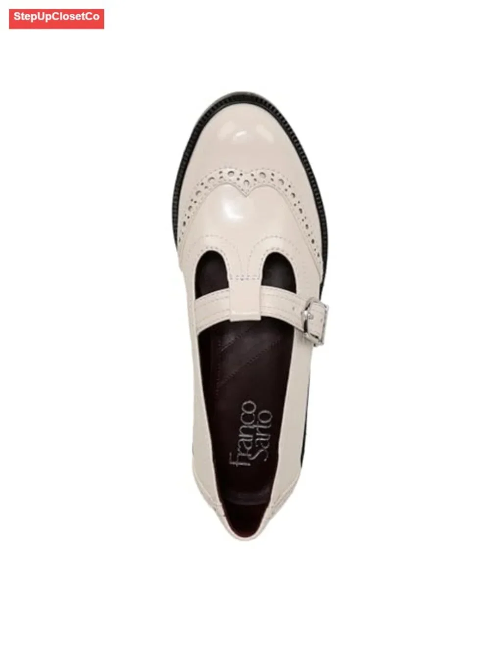 Mary Jane Oxford Round Toe Faux Leather Buckle Eco-Conscious Lining